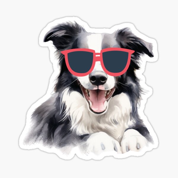 Item preview, Border Collie Wearing Sunglasses designed and sold by TheAnimalZ00.