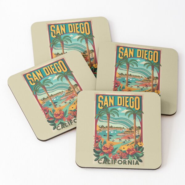 Item preview, A Vintage Travel Art of San Diego - California - US designed and sold by GoodOldVintage.