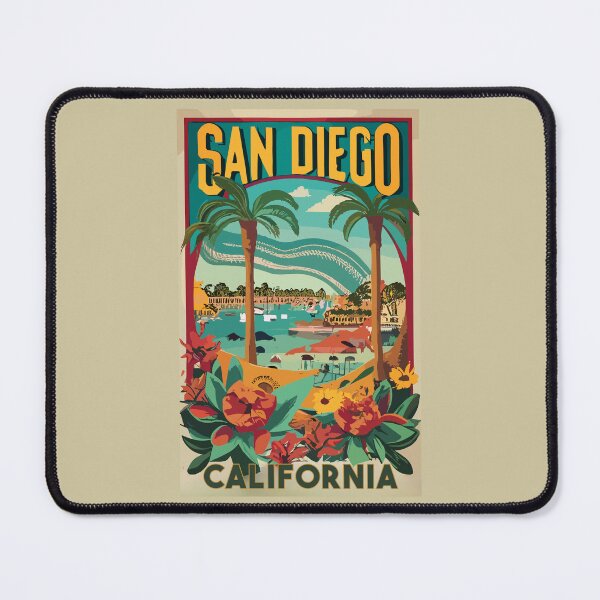 Item preview, A Vintage Travel Art of San Diego - California - US designed and sold by GoodOldVintage.
