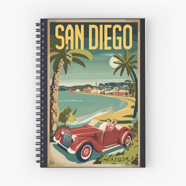 Item preview, A Vintage Travel Art of San Diego - California - US designed and sold by GoodOldVintage.