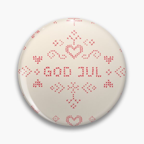 Item preview, God jul Christmas cross stitched pattern designed and sold by Goddessart.