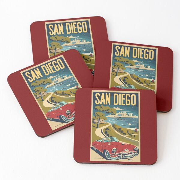 Item preview, A Vintage Travel Art of San Diego - California - US designed and sold by GoodOldVintage.