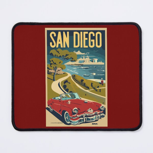 Item preview, A Vintage Travel Art of San Diego - California - US designed and sold by GoodOldVintage.