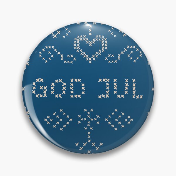 Item preview, God jul Christmas cross stitched pattern designed and sold by Goddessart.