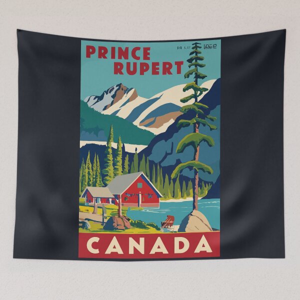 Item preview, A Vintage Travel Art of Prince Rupert - Canada  designed and sold by GoodOldVintage.