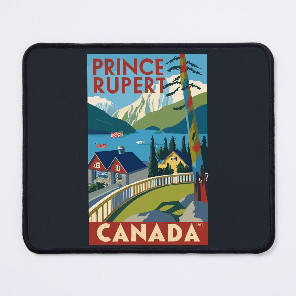 Item preview, A Vintage Travel Art of Prince Rupert - Canada designed and sold by GoodOldVintage.