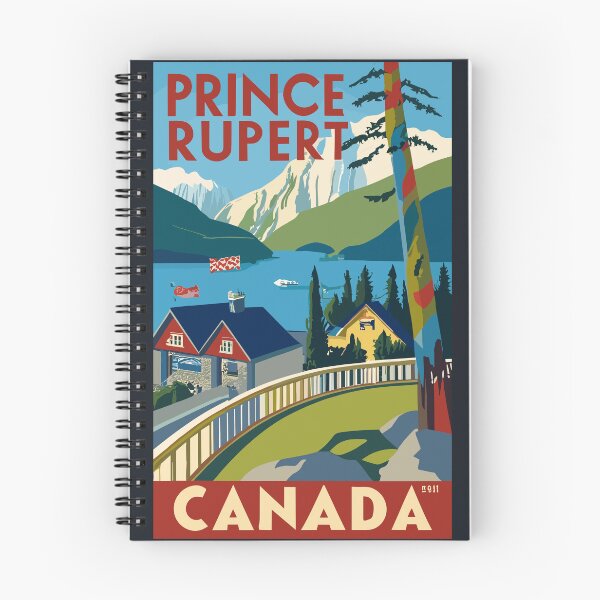 Item preview, A Vintage Travel Art of Prince Rupert - Canada  designed and sold by GoodOldVintage.