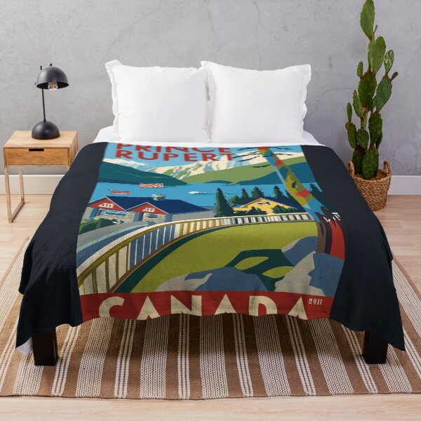 Item preview, A Vintage Travel Art of Prince Rupert - Canada designed and sold by GoodOldVintage.