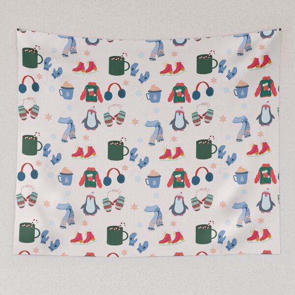 Item preview, Cozy Pattern: Winter Vibes  designed and sold by ArtAi91.