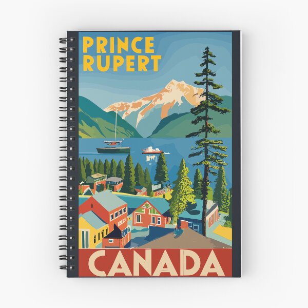 Item preview, A Vintage Travel Art of Prince Rupert - Canada  designed and sold by GoodOldVintage.