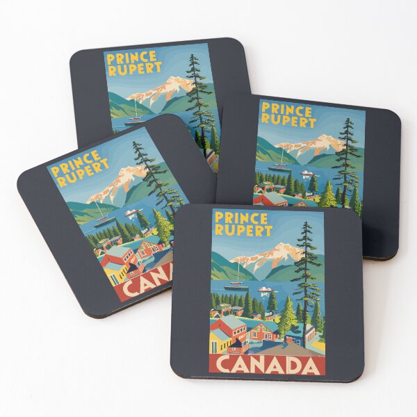 Item preview, A Vintage Travel Art of Prince Rupert - Canada  designed and sold by GoodOldVintage.