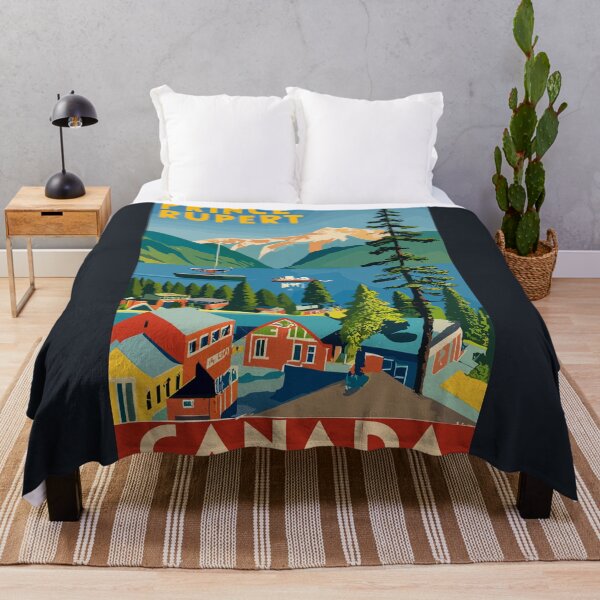 Item preview, A Vintage Travel Art of Prince Rupert - Canada designed and sold by GoodOldVintage.