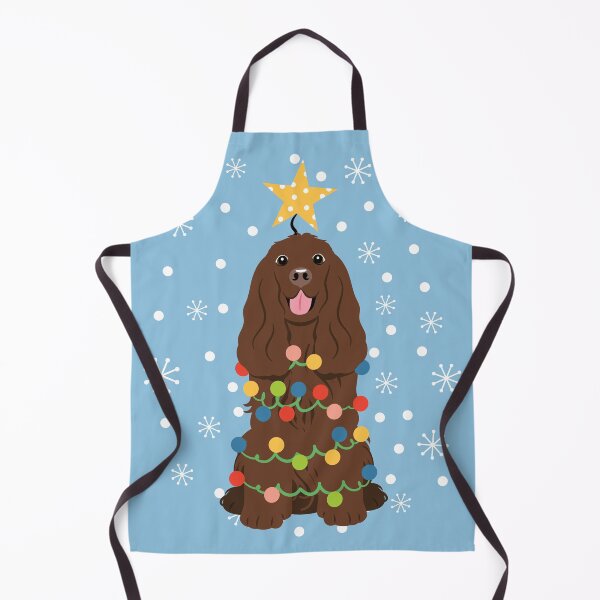 Item preview, Brown Cocker Spaniel Christmas Tree designed and sold by Lulupainting.