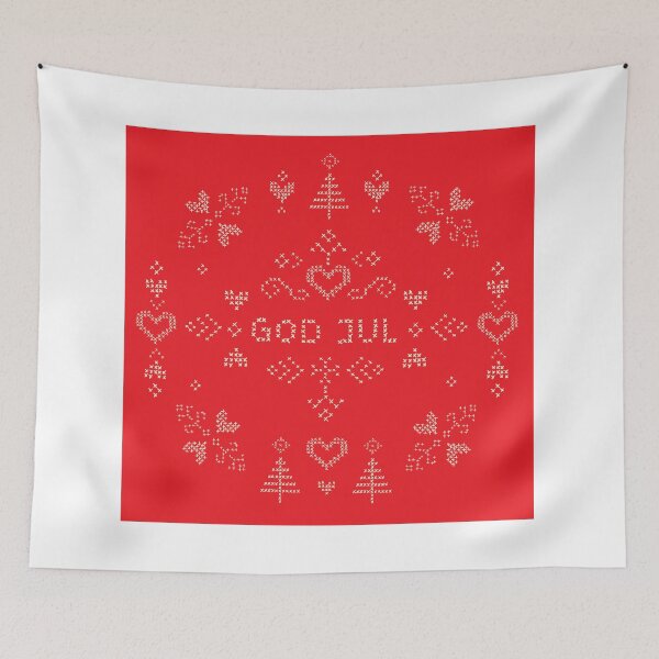 Item preview, God jul Swedish Christmas crossed stitched pattern designed and sold by Goddessart.