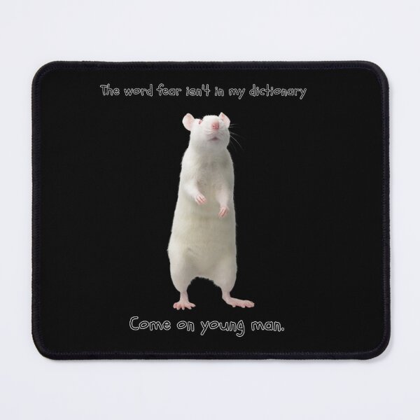 Item preview, The word fear isn't in my dictionary,The white mouse stands defiant. designed and sold by attakorn.