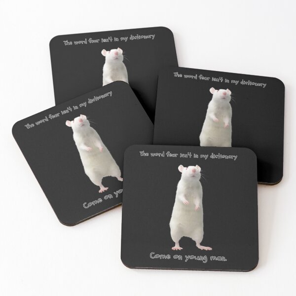 Item preview, The word fear isn't in my dictionary,The white mouse stands defiant. designed and sold by attakorn.