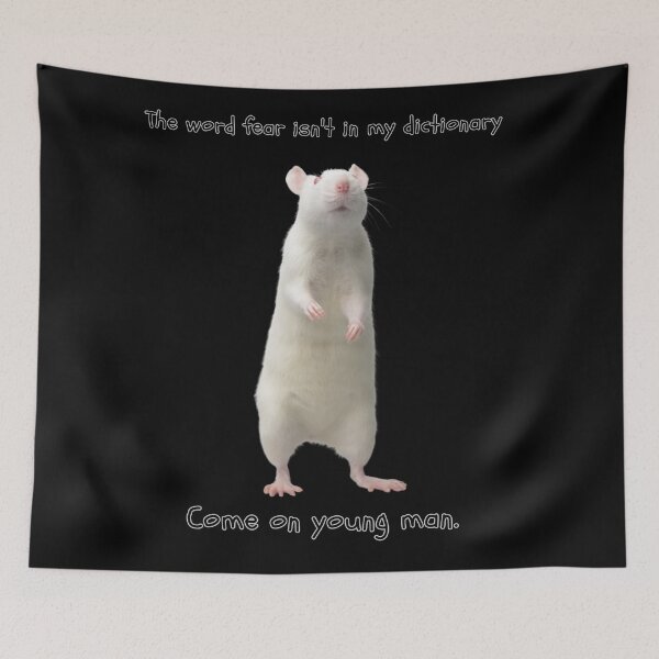 Item preview, The word fear isn't in my dictionary,The white mouse stands defiant. designed and sold by attakorn.