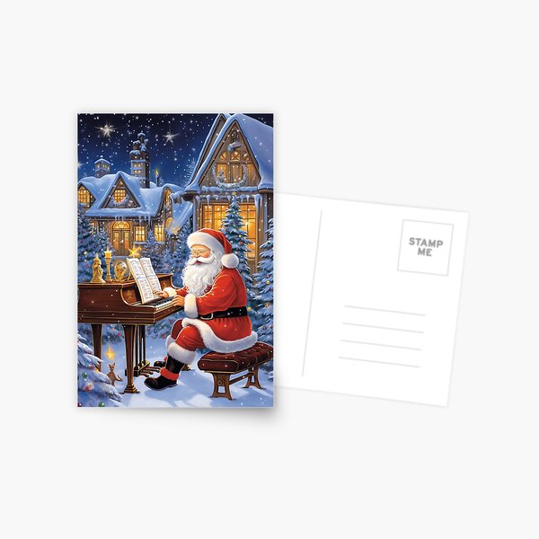 Artikel-Vorschau von Der Weihnachtsmann spielt Klavier, designt und verkauft von SallieIrma.
