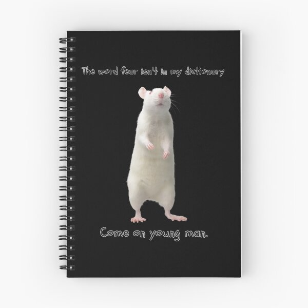 Item preview, The word fear isn't in my dictionary,The white mouse stands defiant. designed and sold by attakorn.