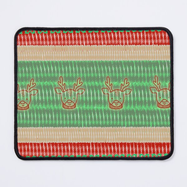 Item preview, Vintage Rudolph Red & Green Cross Stitch for Cozy Holiday Gifts designed and sold by DrStickerManiac.