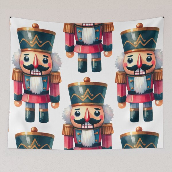 Item preview, Watercolor Christmas Nutcracker designed and sold by Star-Fragment.