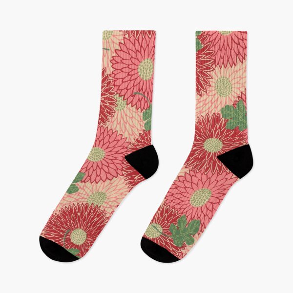 Item preview, Pink Chrysanthemum Pop Pattern designed and sold by Rachel Grunig.