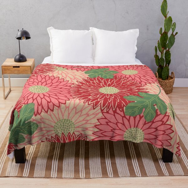 Item preview, Pink Chrysanthemum Pop Pattern designed and sold by Rachel Grunig.