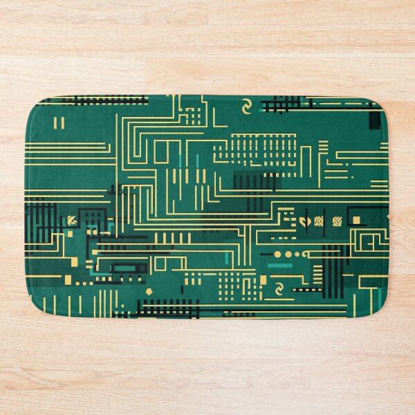Item preview, Geometric pattern like a circuit board designed and sold by etherElric.
