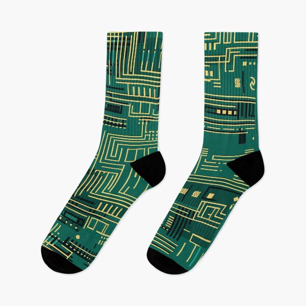 Item preview, Geometric pattern like a circuit board designed and sold by etherElric.