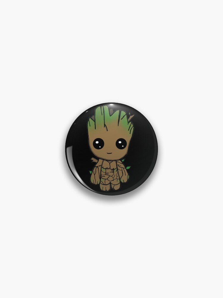 Thumbnail 1 of 3, Pin, I AM GROOT - Little Chibi designed and sold by Juzzy72.