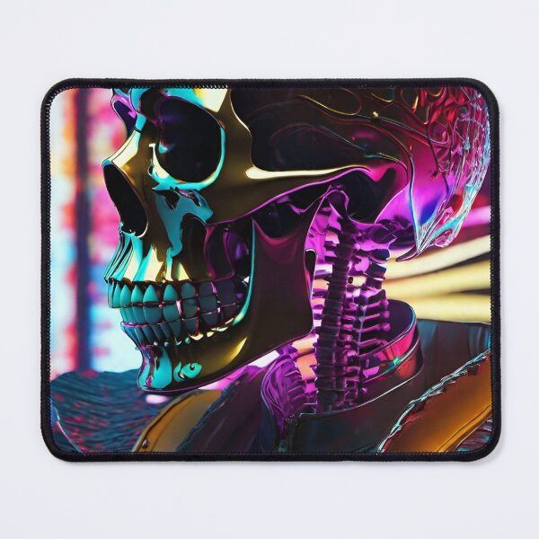 Item preview, Neon gold skull designed and sold by MatrixTattoo.