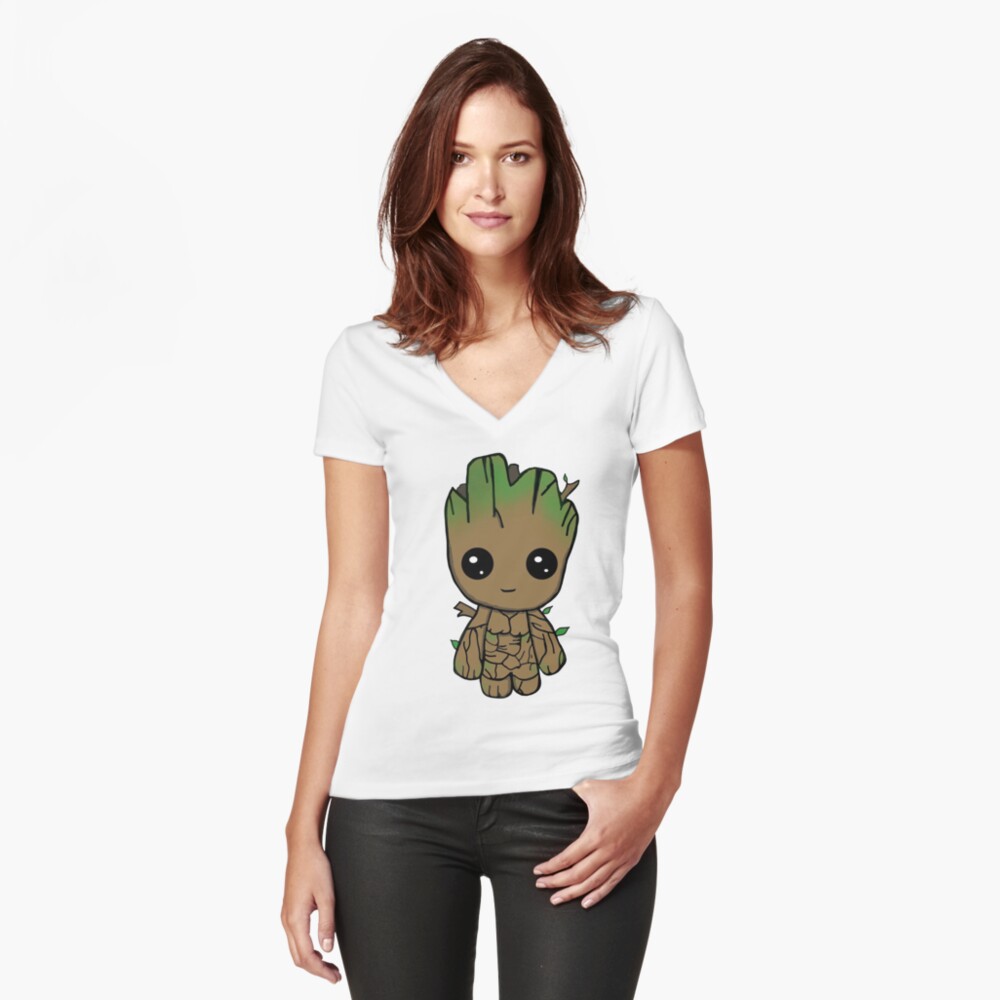 Item preview, Fitted V-Neck T-Shirt designed and sold by Juzzy72.