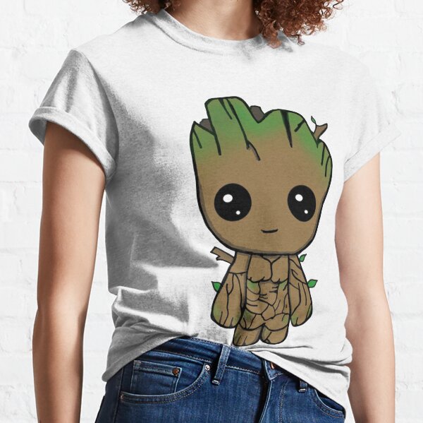 Marvel Homme I Am Groot Mignon Groot T-Shirt Groot