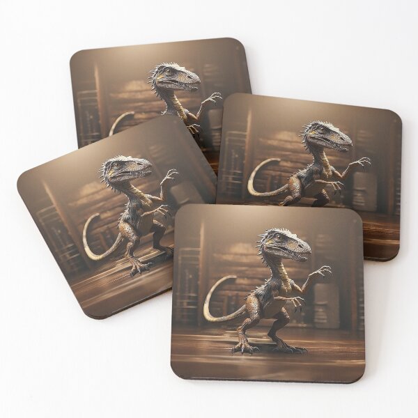 Item preview, Dinosaur Velociraptor Canvas print designed and sold by Colorful-Worlds.