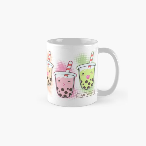 Vista previa del artículo con la obra «Amigos del té de burbujas», diseñado y vendido por beaglecakes.