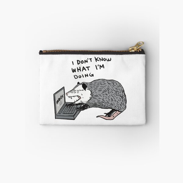 Item preview, Opossum working | I don't know what I'm doing | Funny opossum memes  designed and sold by Golden Turtle Studio.