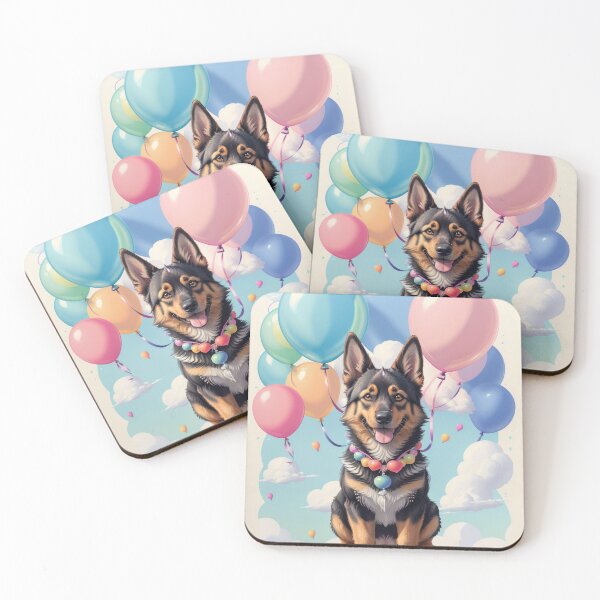 Item preview, Adorable German Shepherd beautiful colorful artwork designed and sold by Tio-Tecun.