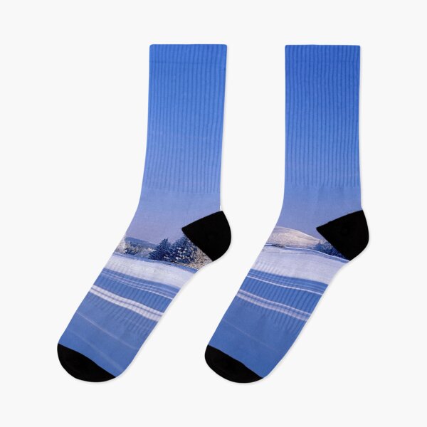 Item preview, winter landscape with white snow and blue sky designed and sold by Sasas Design.