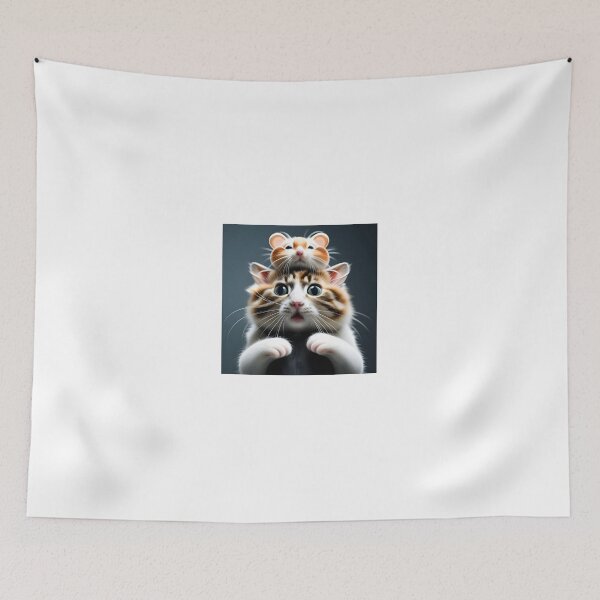 Item preview, Cat playing with a hamster designed and sold by AlbertMyra7.