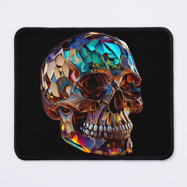 Item preview, Skull made of colored glass.. designed and sold by AriaMariaDesign.