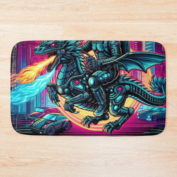 Item preview, Robot Riding a  Dragon designed and sold by Myra365Art.