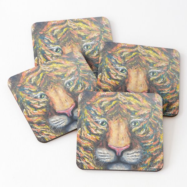 Item preview, Tiger Acrylic painting by Marina Daniluka designed and sold by MariDaniArt.
