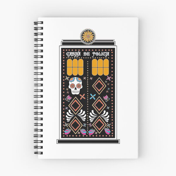 Item preview, Sugar Skull Police Box designed and sold by Geekiana.
