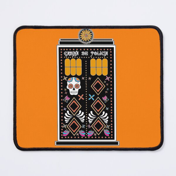 Item preview, Sugar Skull Police Box designed and sold by Geekiana.