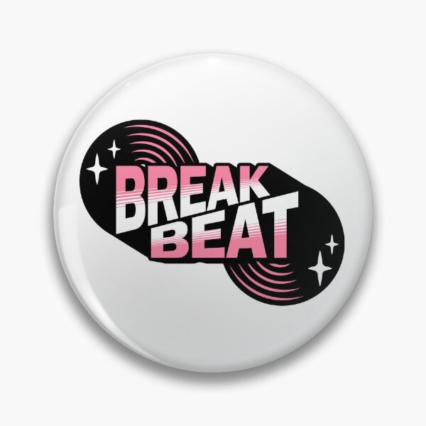 Artikelvorschau, BREAKBEAT – Retro-Vinyl (Pink) entworfen und verkauft von Discothreadz.