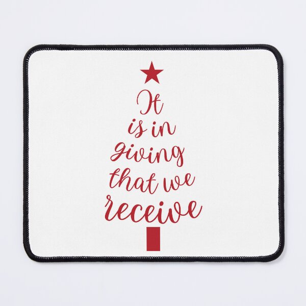 Item preview, Giving Is Receiving White Red Christmas Tree designed and sold by Quote Gallery.