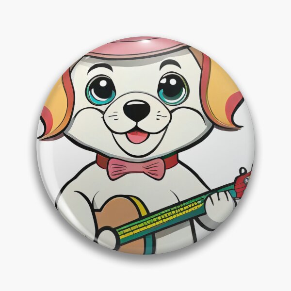 Item preview, dog playing guitar designed and sold by Jubjangm3.