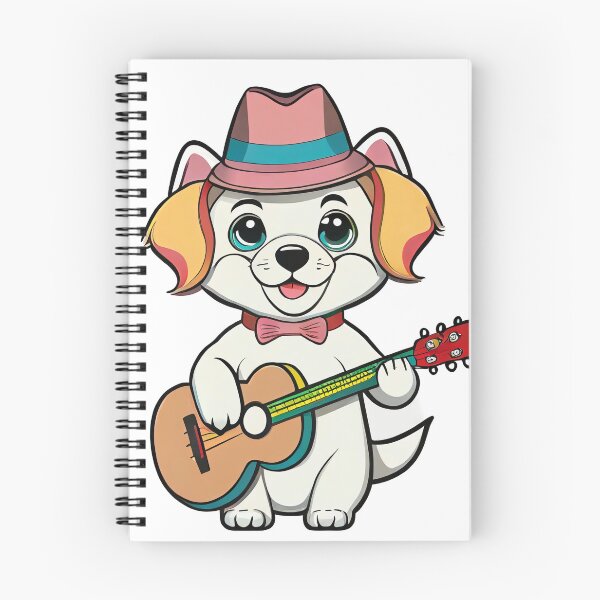 Item preview, dog playing guitar designed and sold by Jubjangm3.