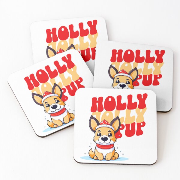 Item preview, Kawaii German Shepherd Holly Jolly Pup designed and sold by SimplyLiss.