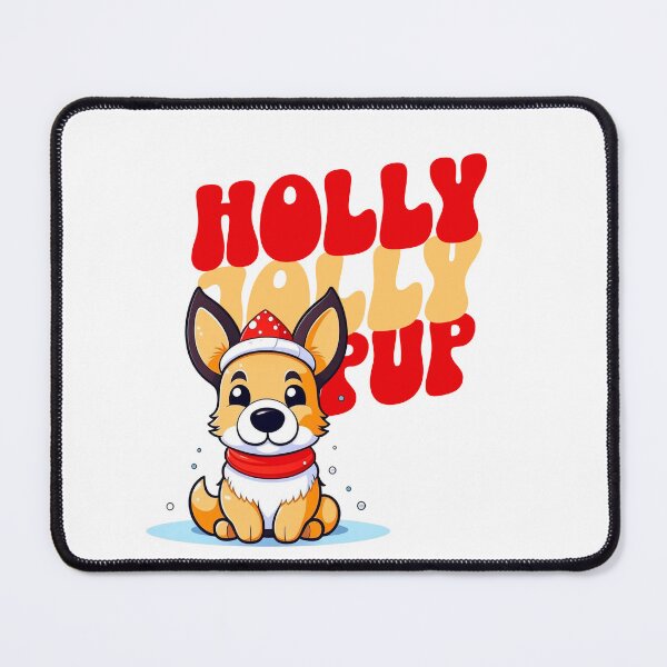 Item preview, Kawaii German Shepherd Holly Jolly Pup designed and sold by SimplyLiss.